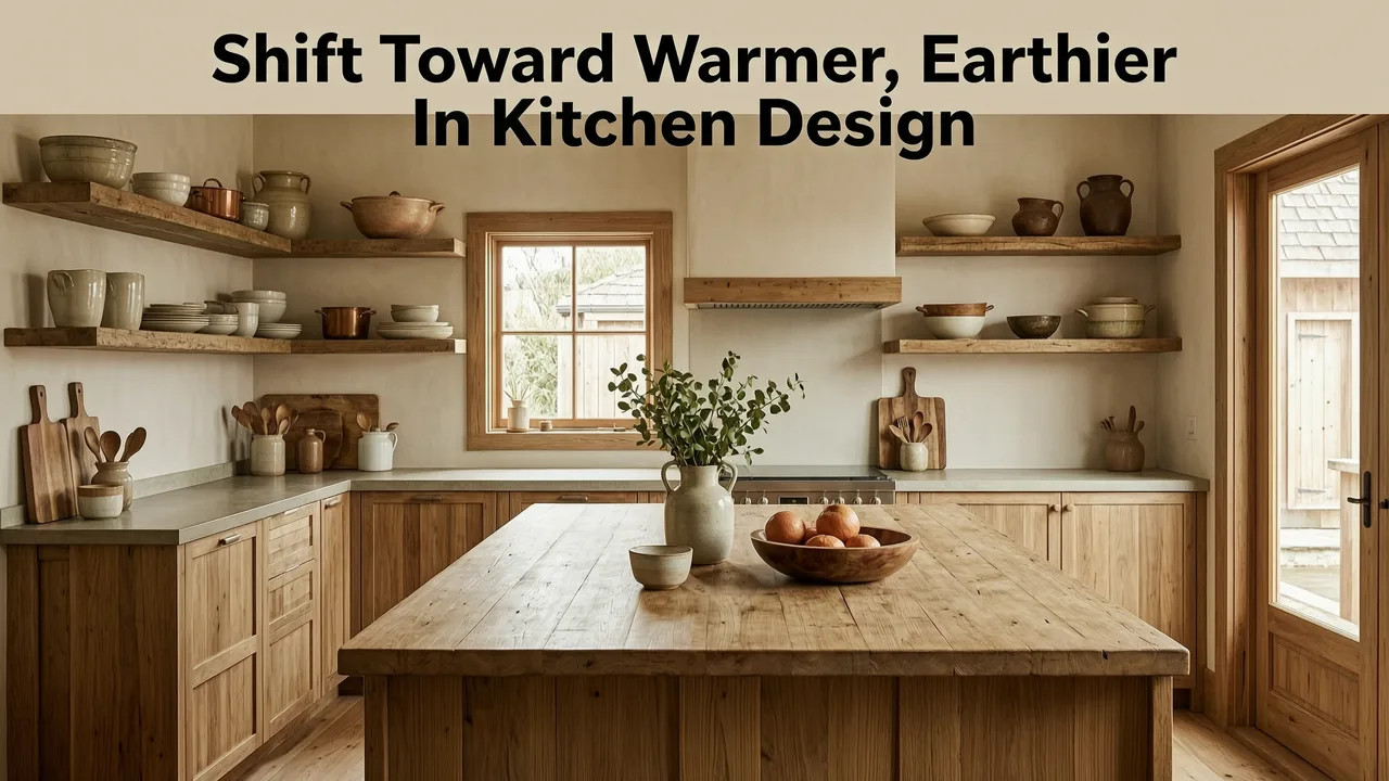The Shift Toward Warmer, Earthier Neutrals in Kitchen Design - beige kitchen wall paint trends 2026