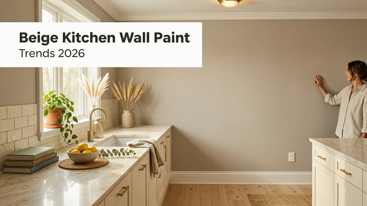 Beige Kitchen Wall Paint Trends 2026: Top Shades & How to Visualize