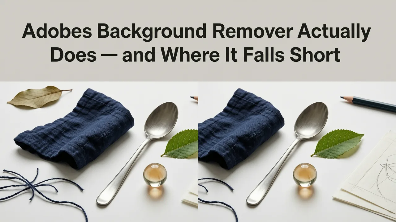 What Adobe's Background Remover Actually Does — and Where It Falls Short - best adobe background remover alternative