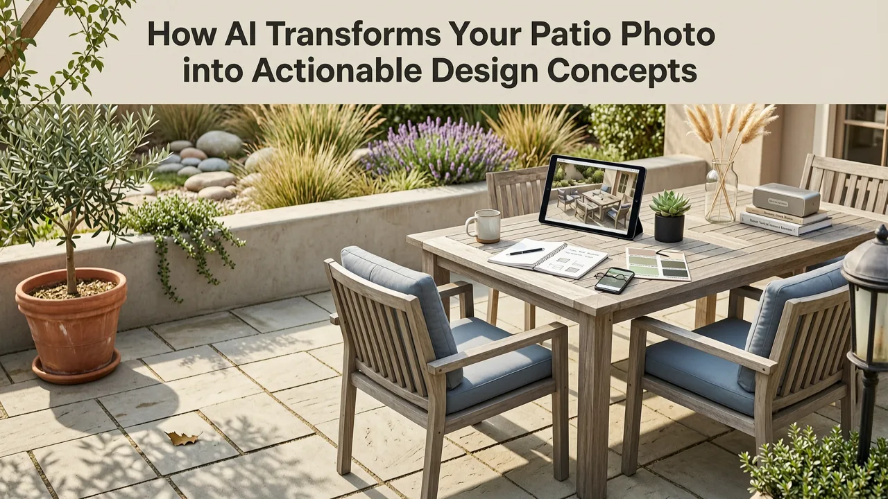 How AI Transforms Your Patio Photo into Actionable Design Concepts - design patio with photo