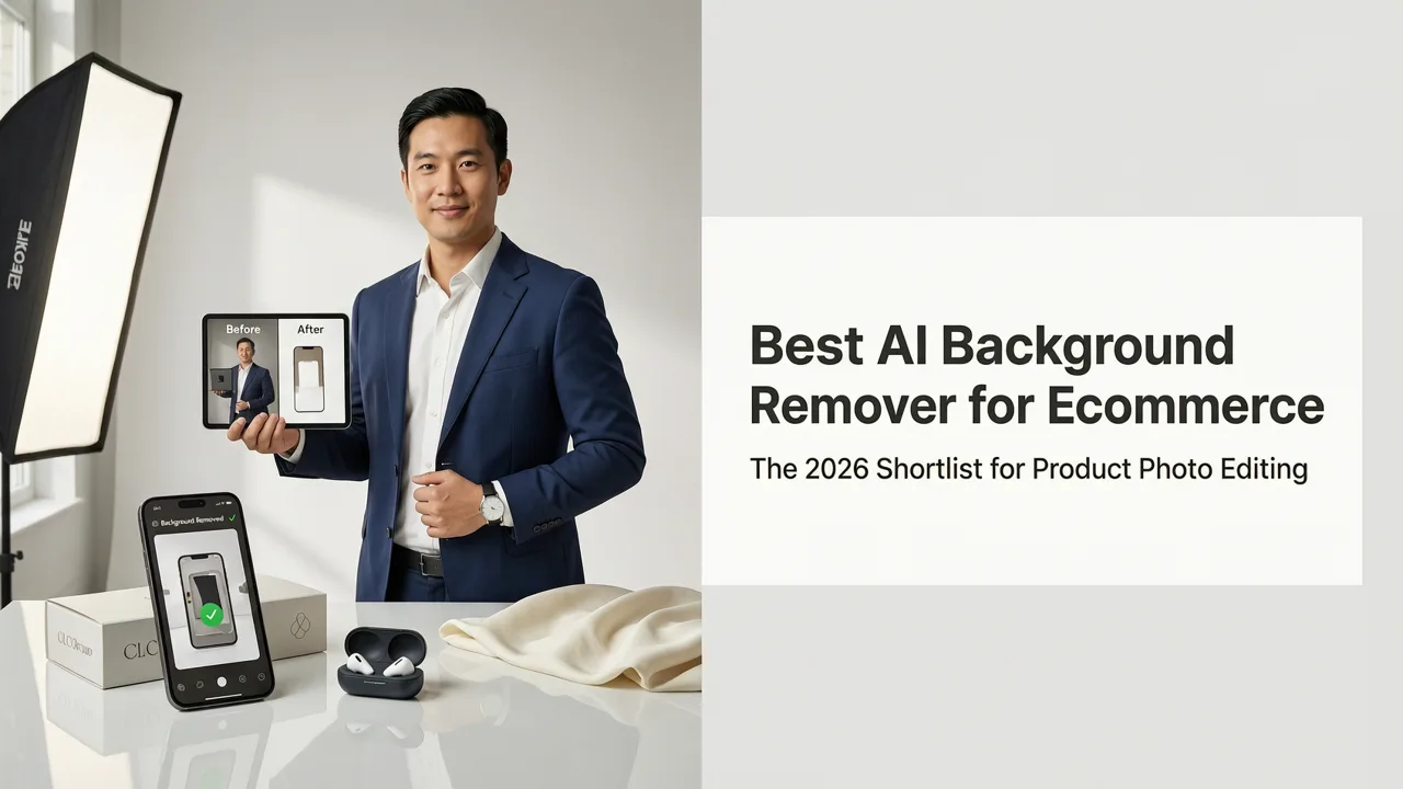 Featured image for Best AI Background Remover for Ecommerce Product Photos (2026)