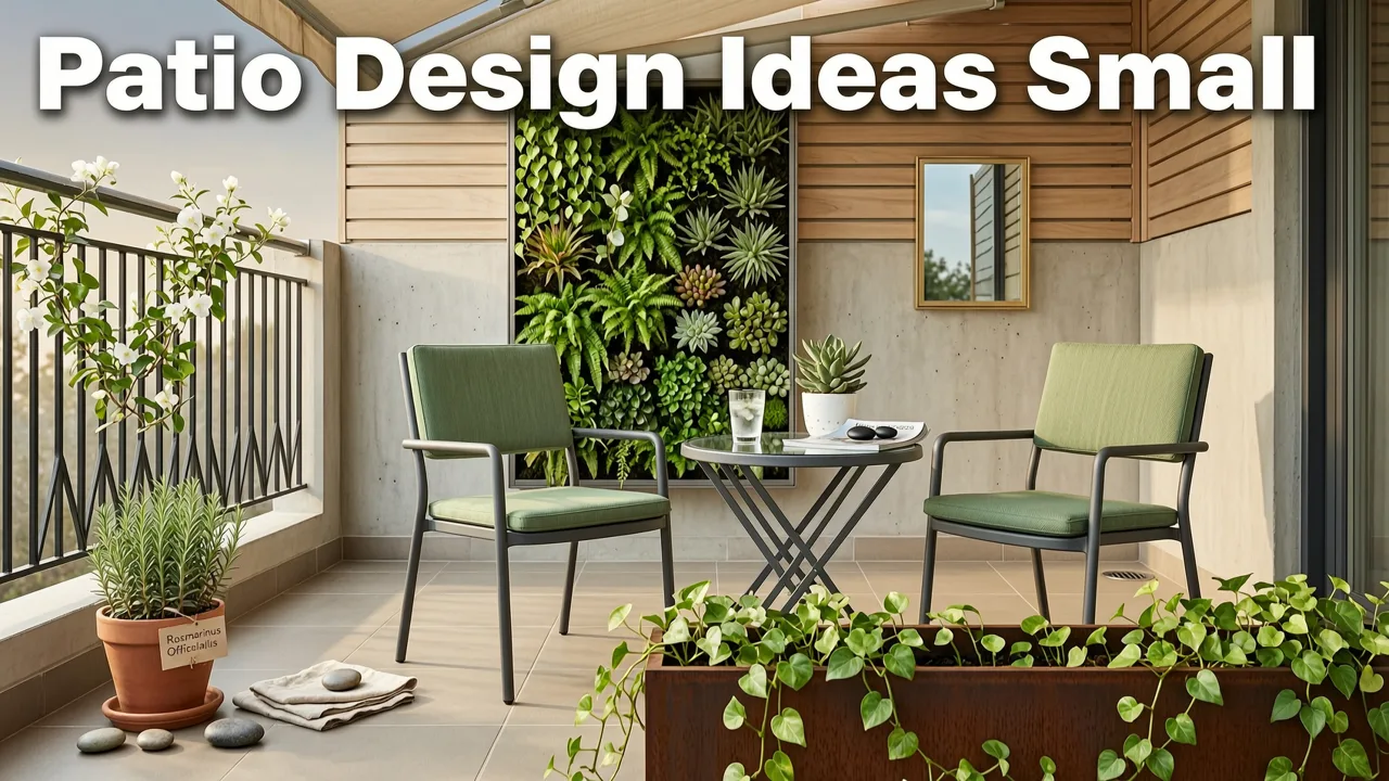 Why Patio Design Ideas for Small Spaces Require Precision in 2026 - patio design ideas for small spaces