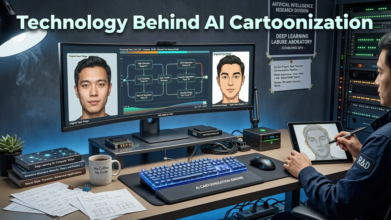 How the Technology Behind AI Cartoonization Works - turn photo into cartoon ai