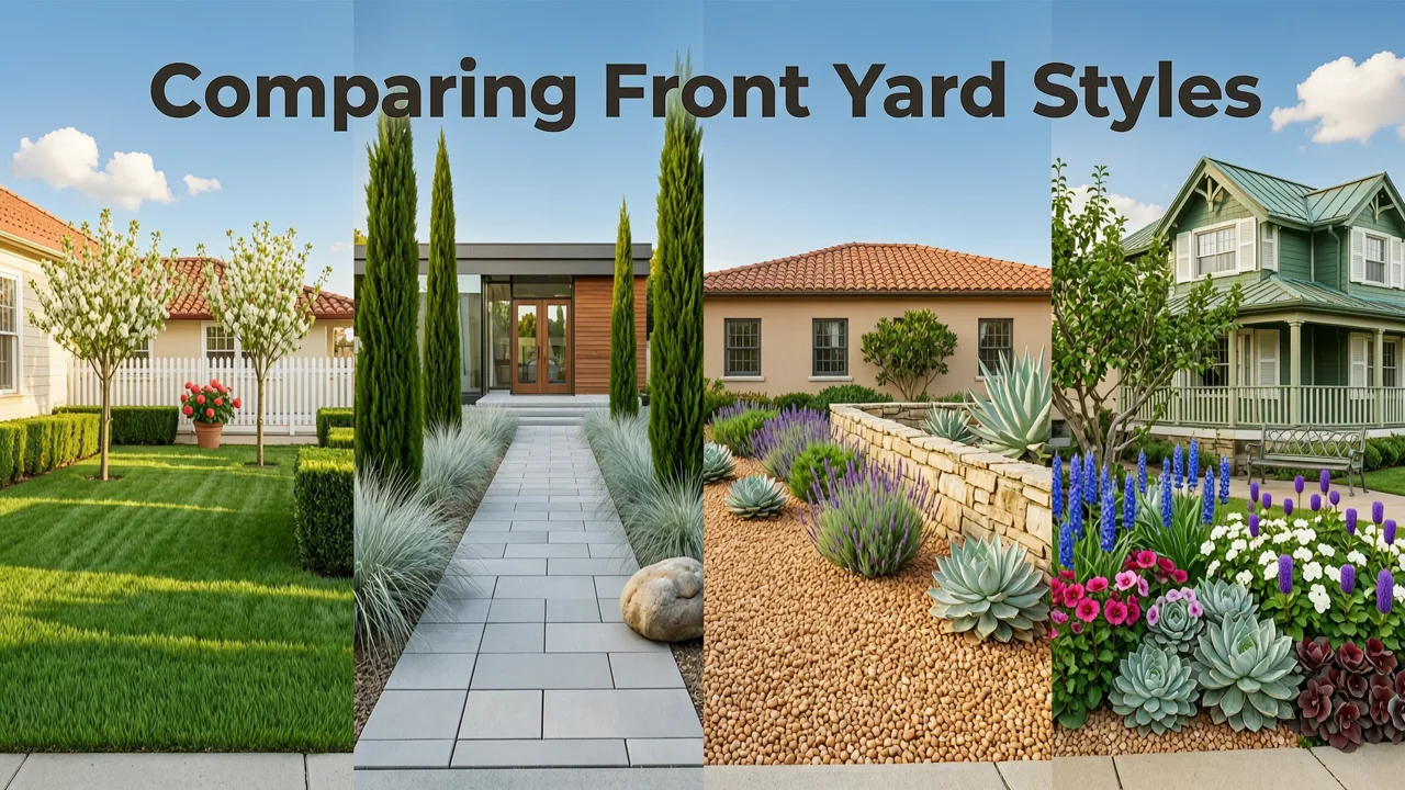 Comparing Top Front Yard Styles for 2026 Curb Appeal - front yard landscape redesign