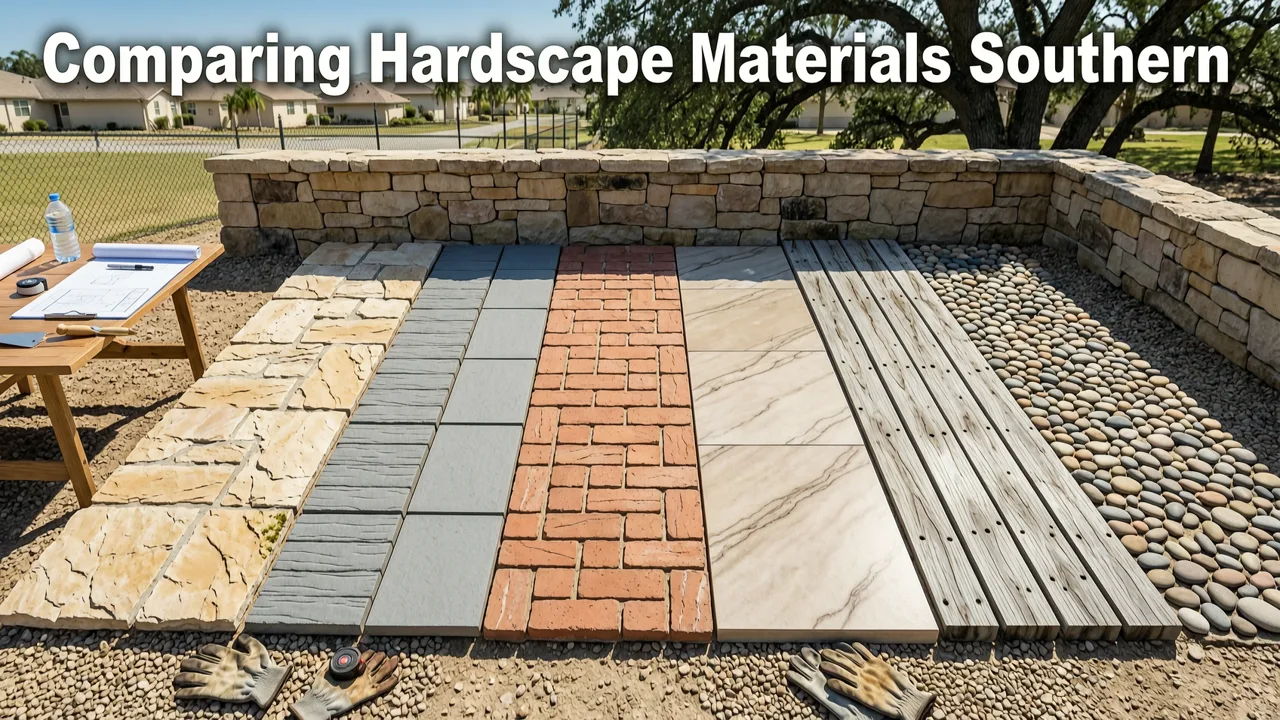 Comparing Hardscape Materials for Southern Climates - southern backyard design ideas