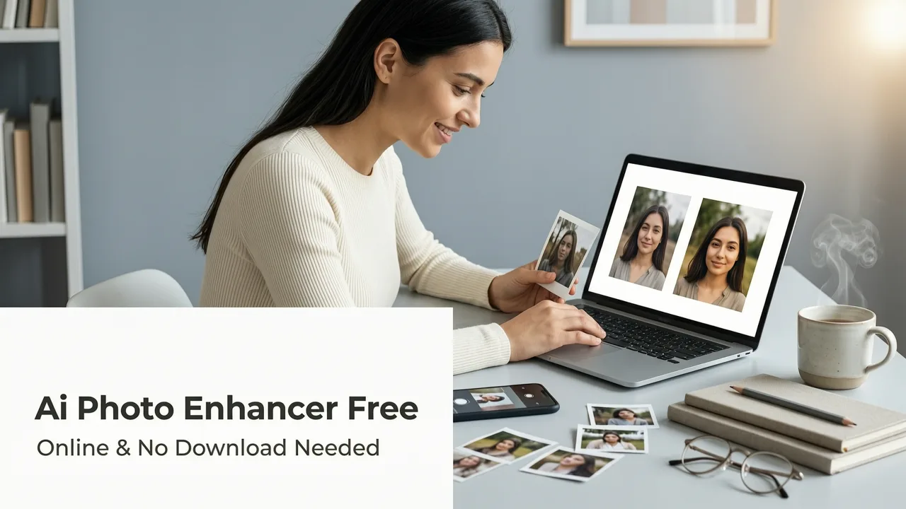 Featured image for AI Photo Enhancer Free Online — No Download Needed