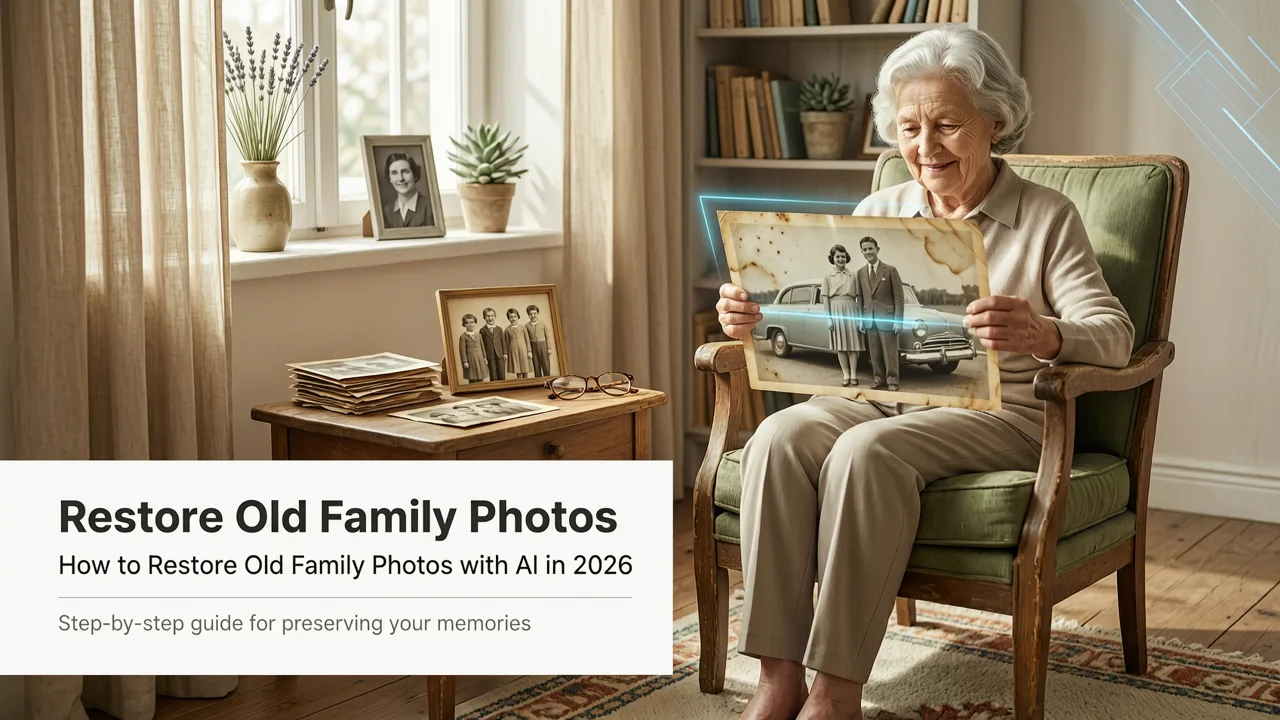 How to Restore Old Family Photos with AI in 2026