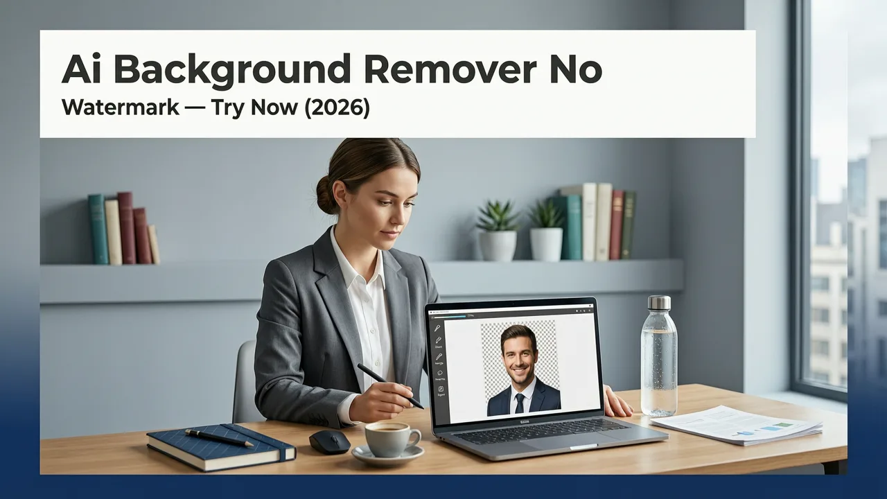 Featured image for AI Background Remover No Watermark — Try Now (2026)