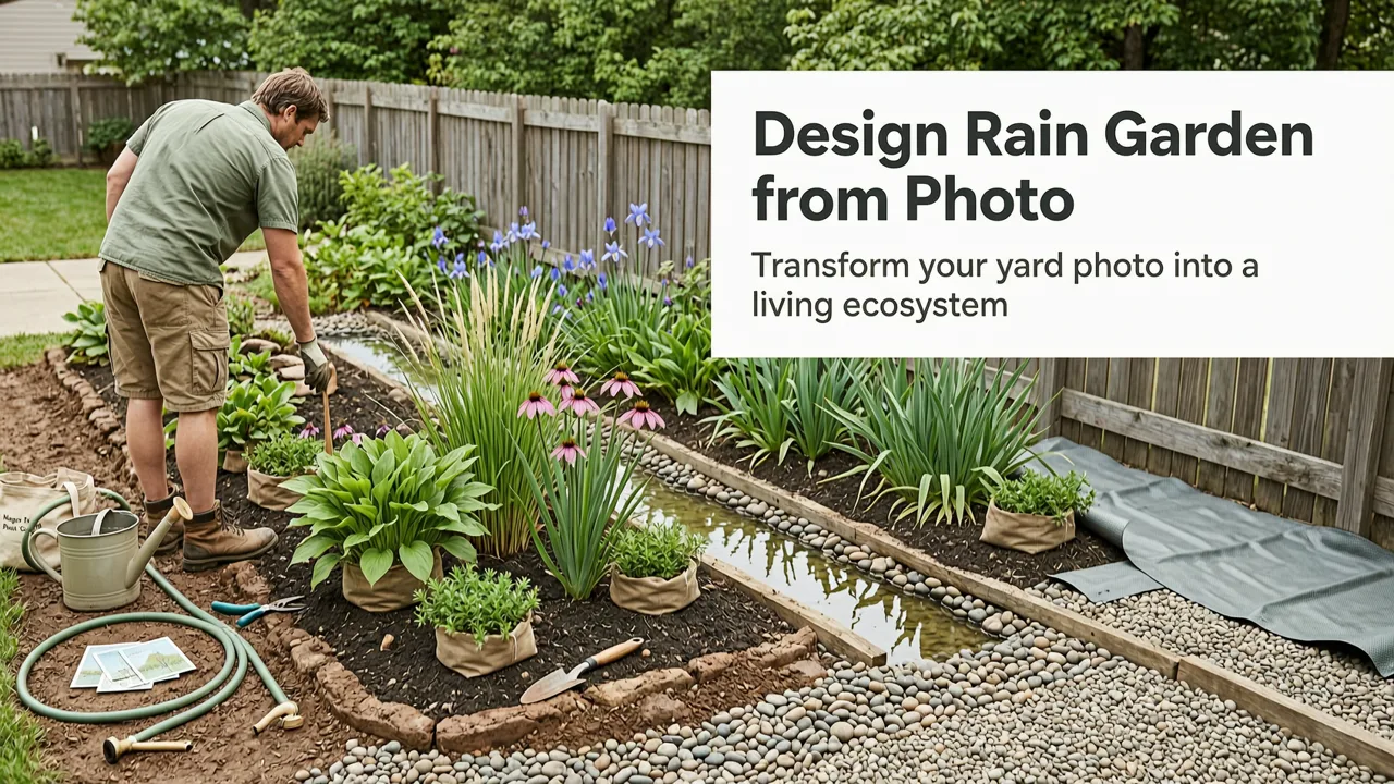 How to Design a Rain Garden from Your Yard Photo in 2026