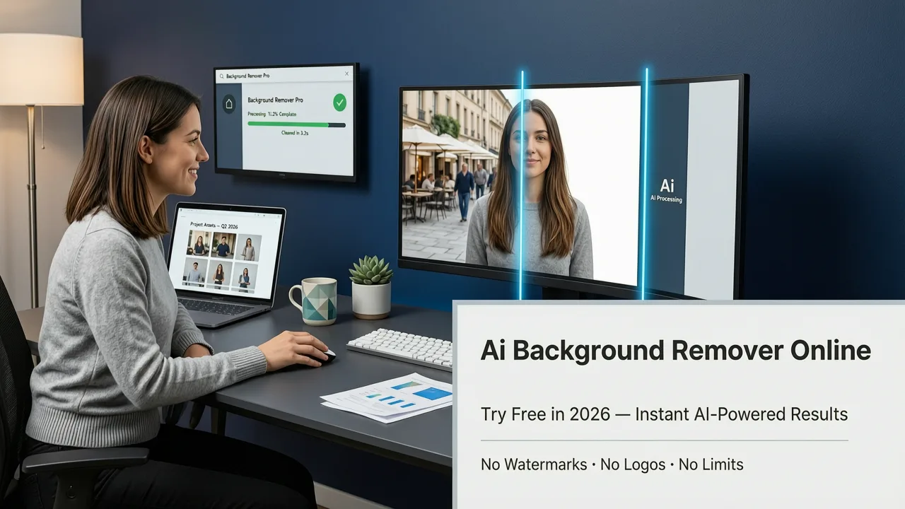 Featured image for Best AI Background Remover Online — Try Free in 2026