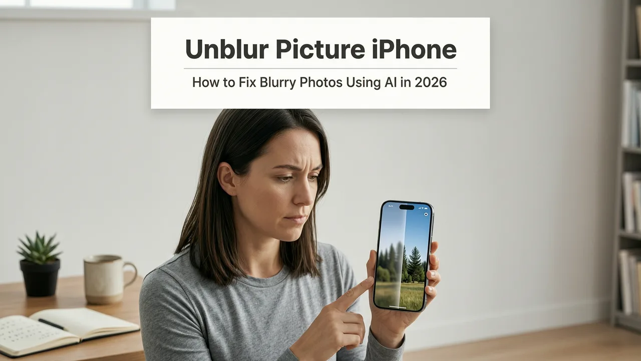 How to Unblur a Picture on iPhone Using AI in 2026