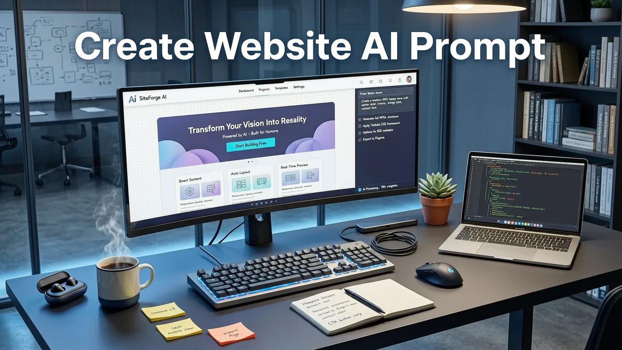 How to Create a Website With AI Prompt in 2026 - create a website with ai prompt