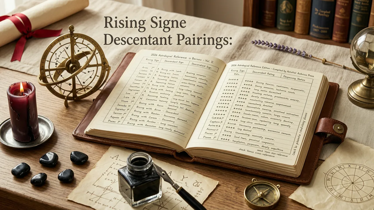 Rising Sign and Descendant Pairings: A 2026 Reference Table - rising sign calculator for love