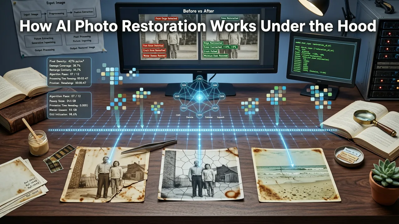 How AI Photo Restoration Works Under the Hood - enhance old photos with ai