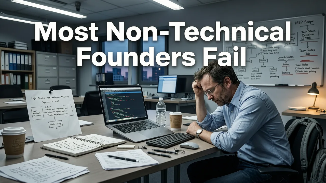 Why Most Non-Technical Founders Fail at Software Development - software development for non technical founders