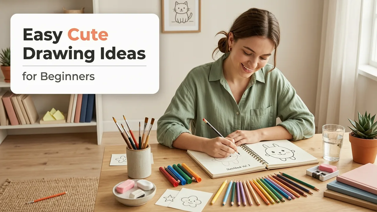 20 Easy Cute Drawing Ideas for Beginners in 2026