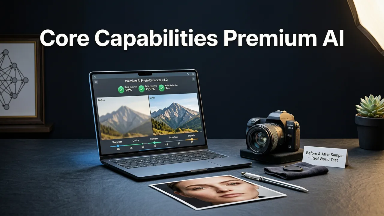 Core Capabilities of a Premium AI Photo Enhancer No Watermark - ai photo enhancer no watermark