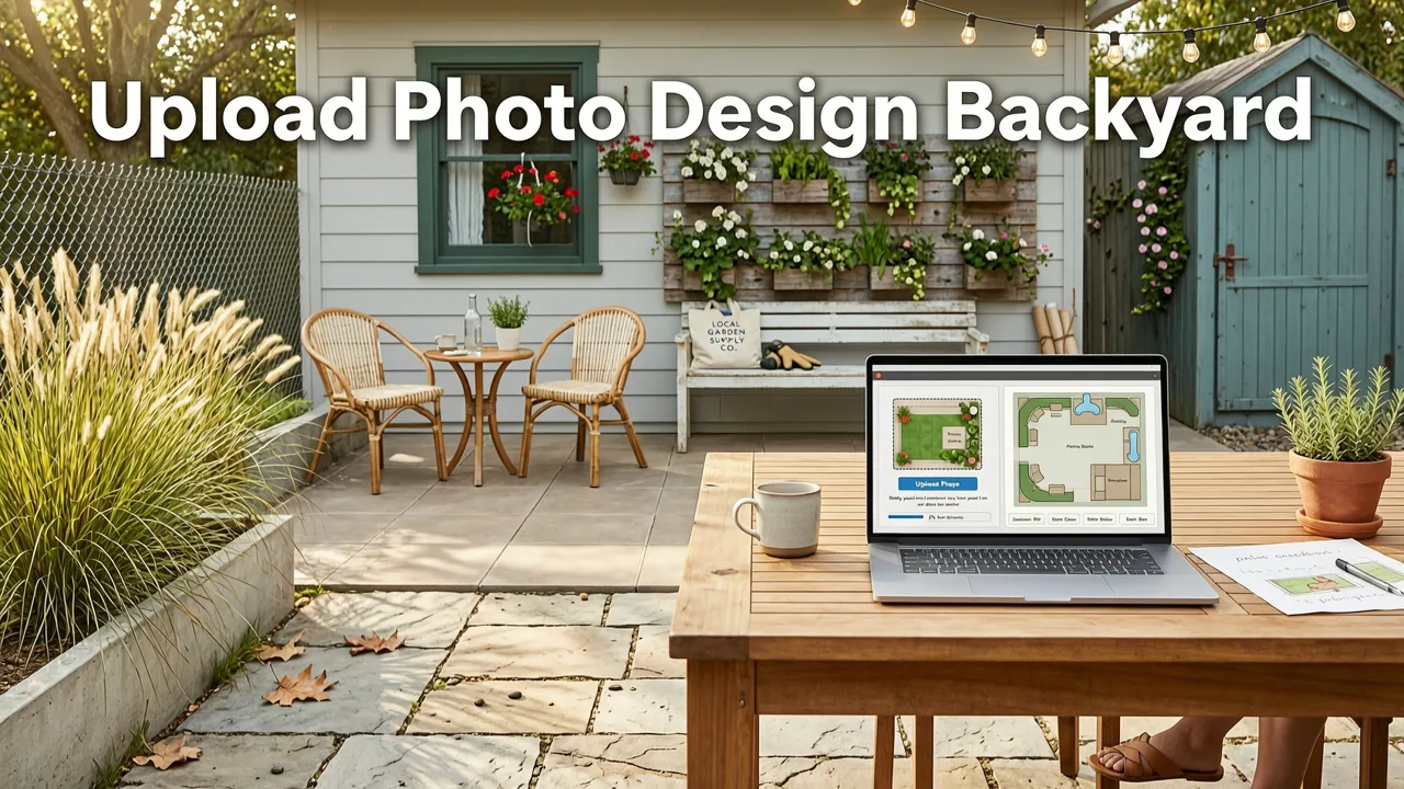 How to Upload Photo to Design Backyard Layouts Using AI - upload photo to design backyard