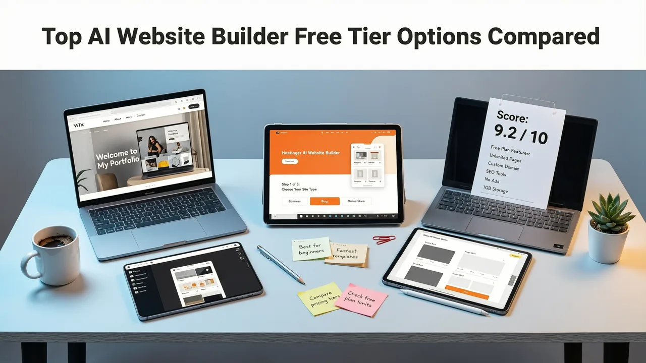 Top AI Website Builder Free Tier Options Compared - ai website builder free tier