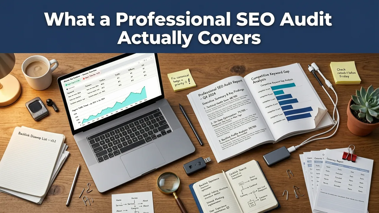 What a Professional SEO Audit Actually Covers - small business seo audit service