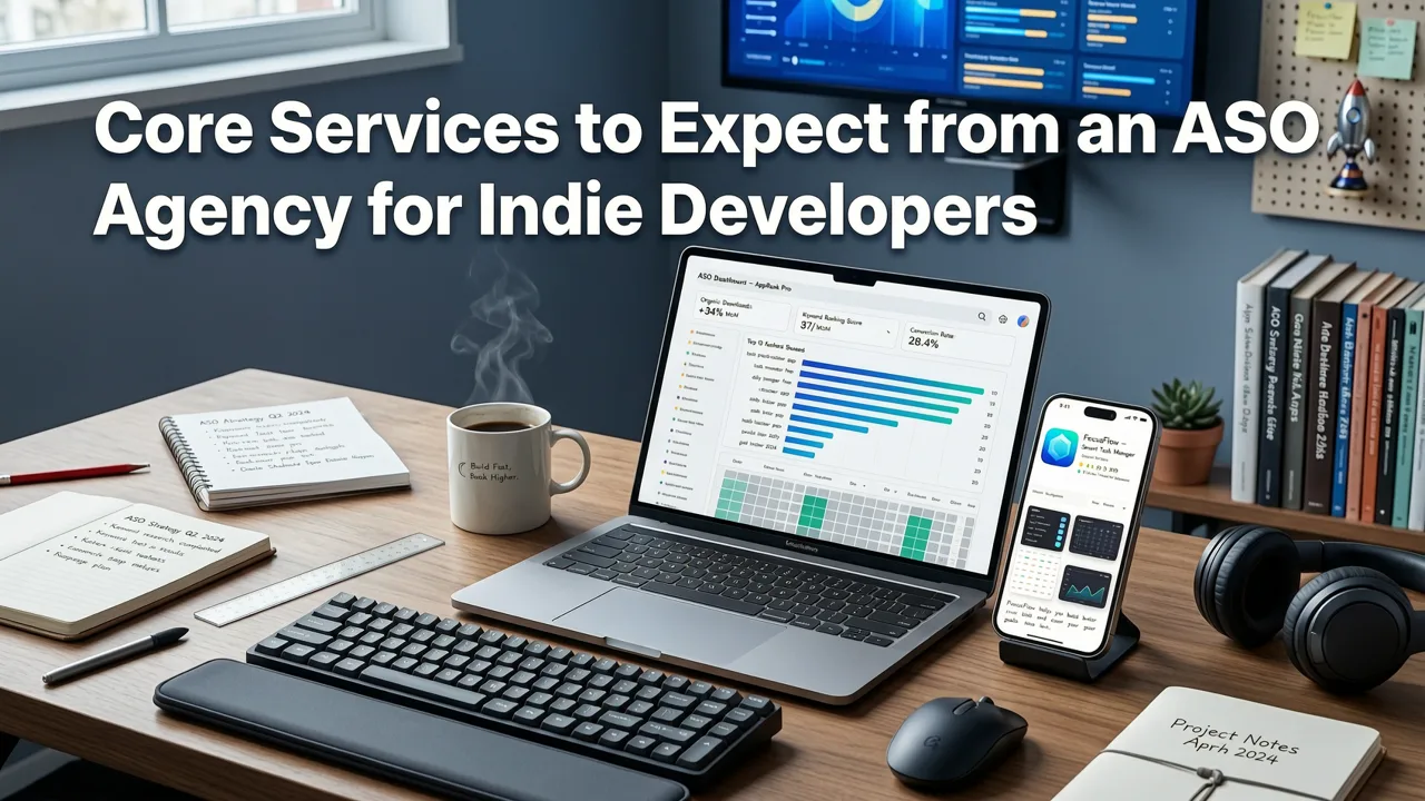 Core Services to Expect from an ASO Agency for Indie Developers - aso agency for indie developers