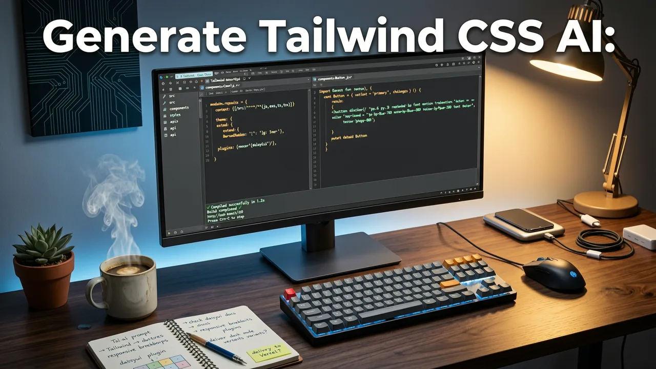How to Generate Tailwind CSS With AI: A Step-by-Step Workflow - generate tailwind css with ai