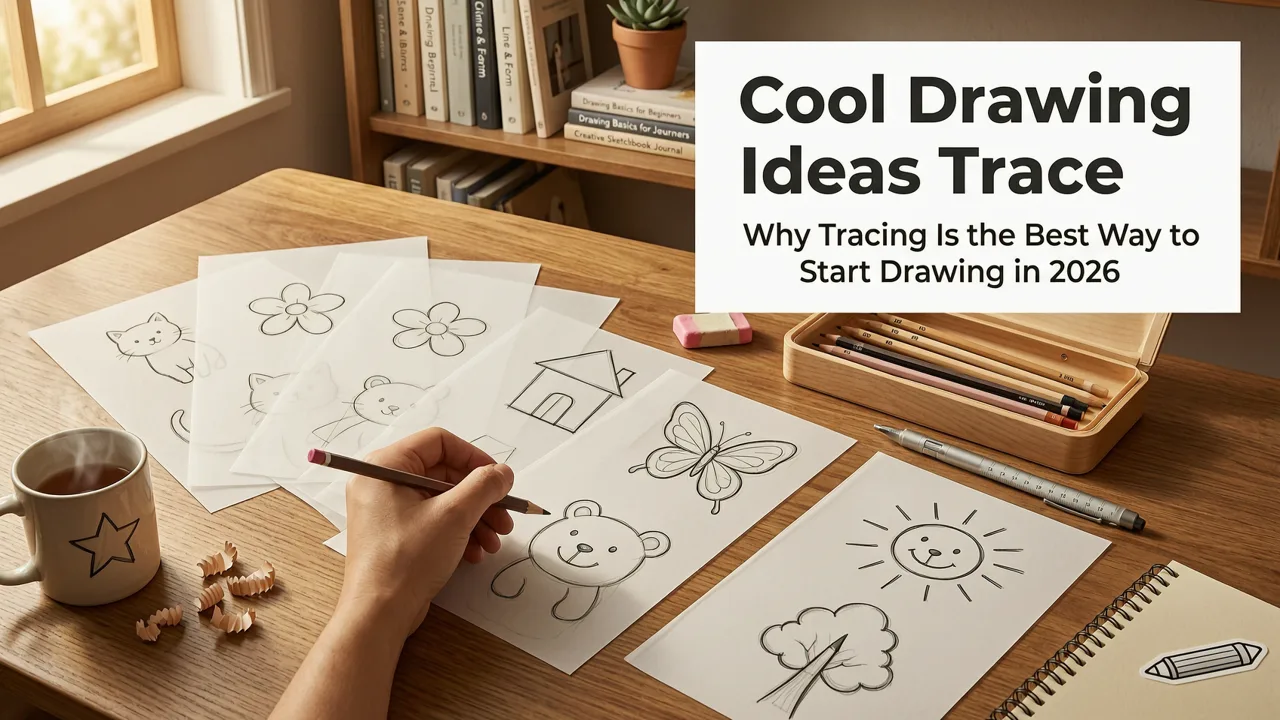 50 Cool Drawing Ideas to Trace for Beginners in 2026