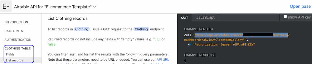 Softr + Airtableでサンプルサイト構築