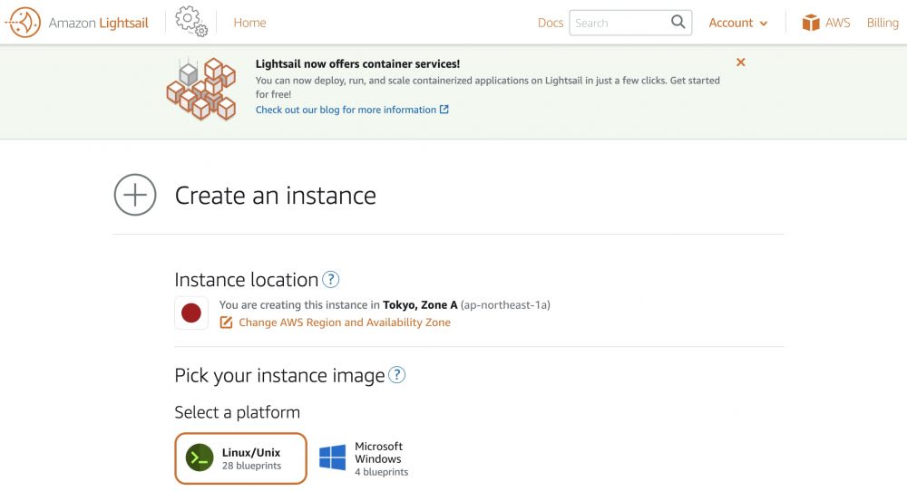 Amazon LightsailでWordPress構築 – Lightsail設定編