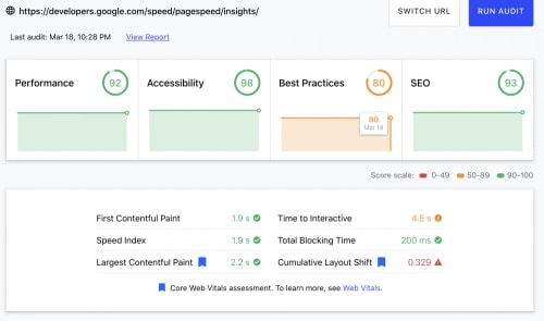 Webサイトの表示速度を計測するツールについて