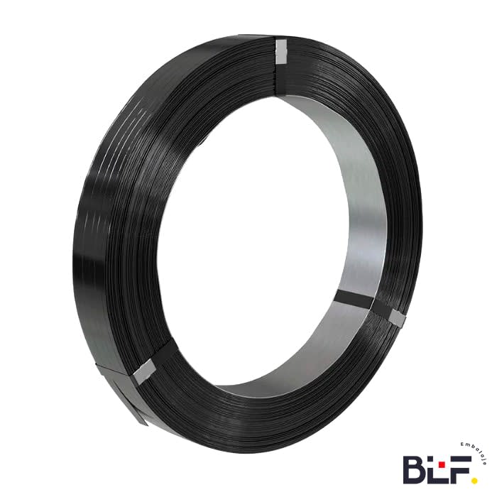 Zuncho de Acero 19mm Esmaltado 0.51 (3/4) 1 zuncho de acero 19mm rollo industrial