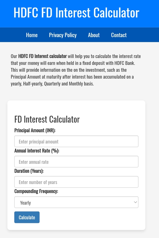 hdfc fd calculator, hdfc fd calculator 2024, hdfc fd calculator monthly interest, hdfc fd calculator online, hdfc fd interest rates calculator, 50000 की एफडी पर कितना ब्याज मिलेगा?, 100000 की एफडी पर 1 साल में कितना ब्याज मिलता है?, एफडी कितने साल में डबल होती है, 20000 की एफडी पर कितना ब्याज मिलेगा, 50000 की एफडी पर कितना ब्याज मिलेगा