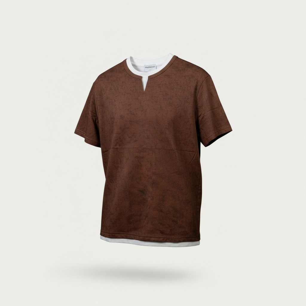 Men's Brown Coloured T-Shirt
