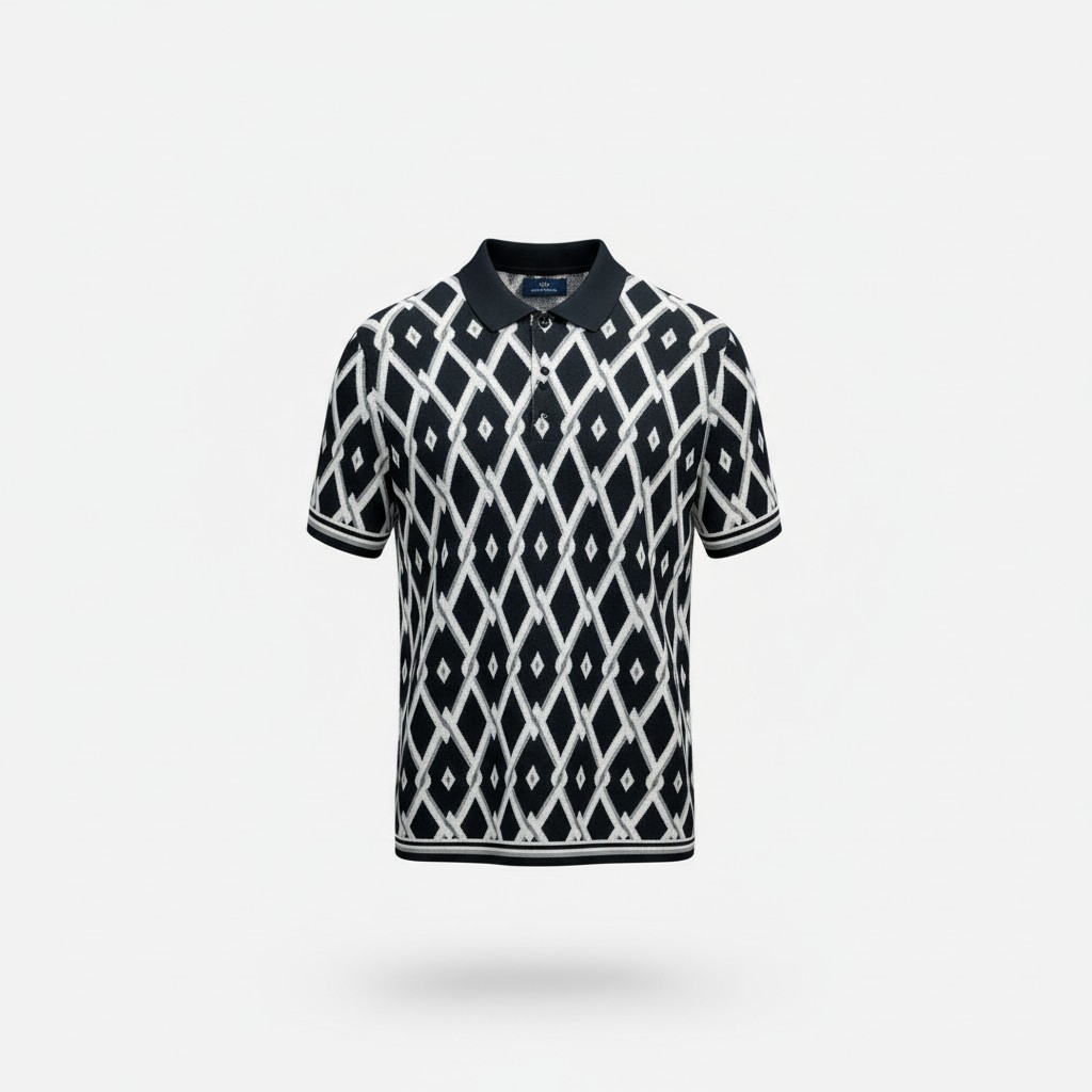 Knitted Polo Shirt For Men