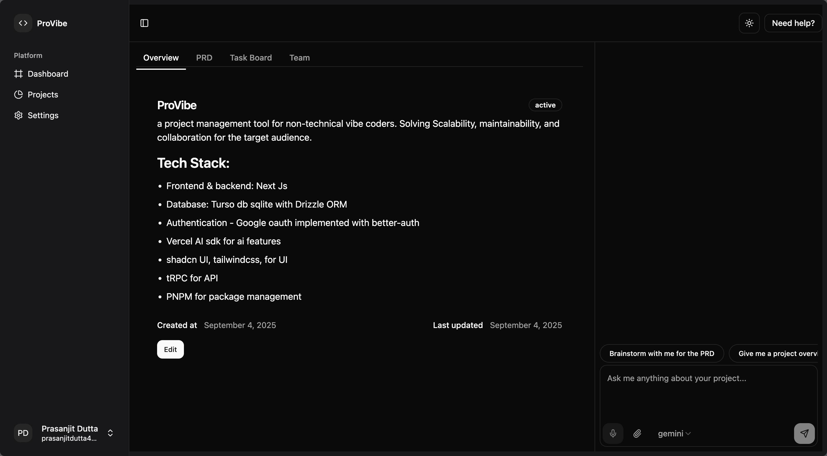 app screen