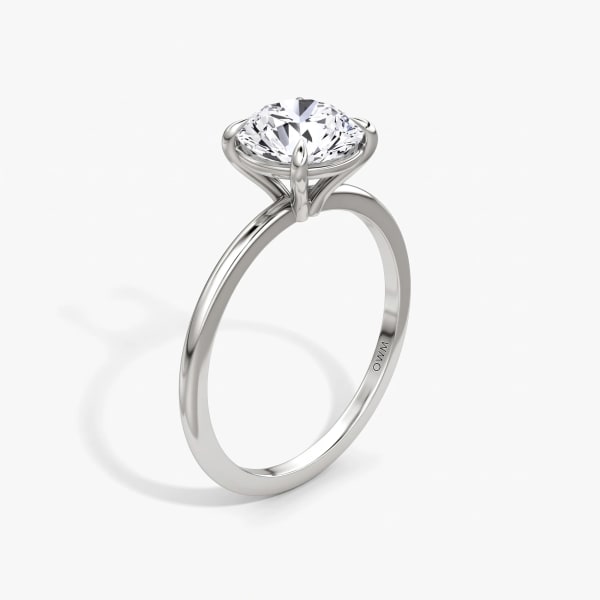 The Petite 4-Prong Solitaire — Round
