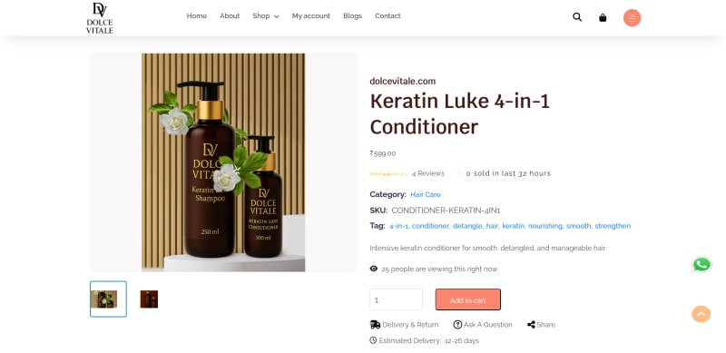 DolceVitale – Premium e-commerce Site