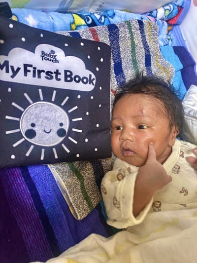 His first book!