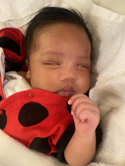 Eyes are rolled back while sleeping