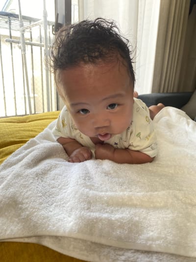 Leo's first tummy time!