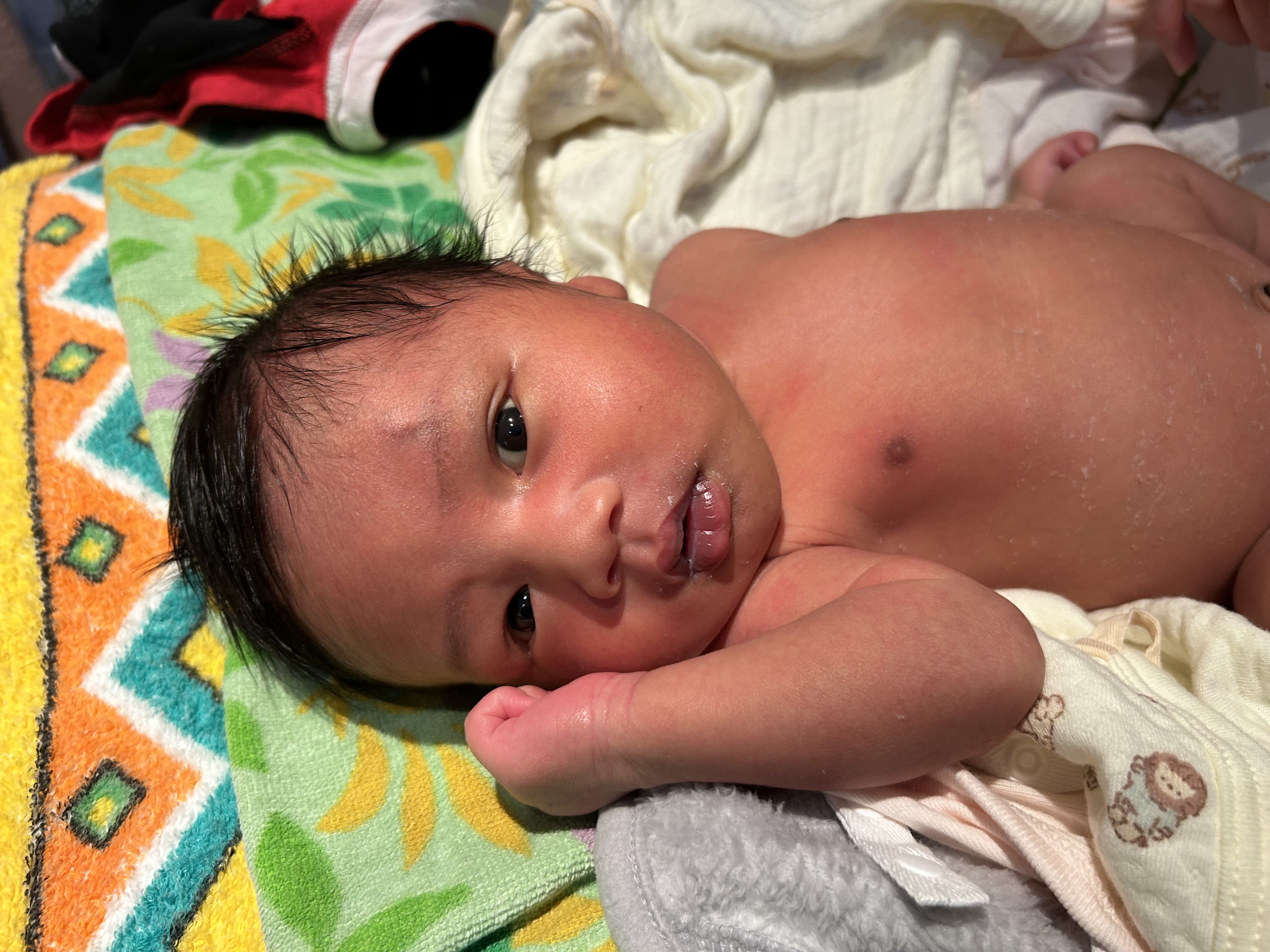 After taking a bath