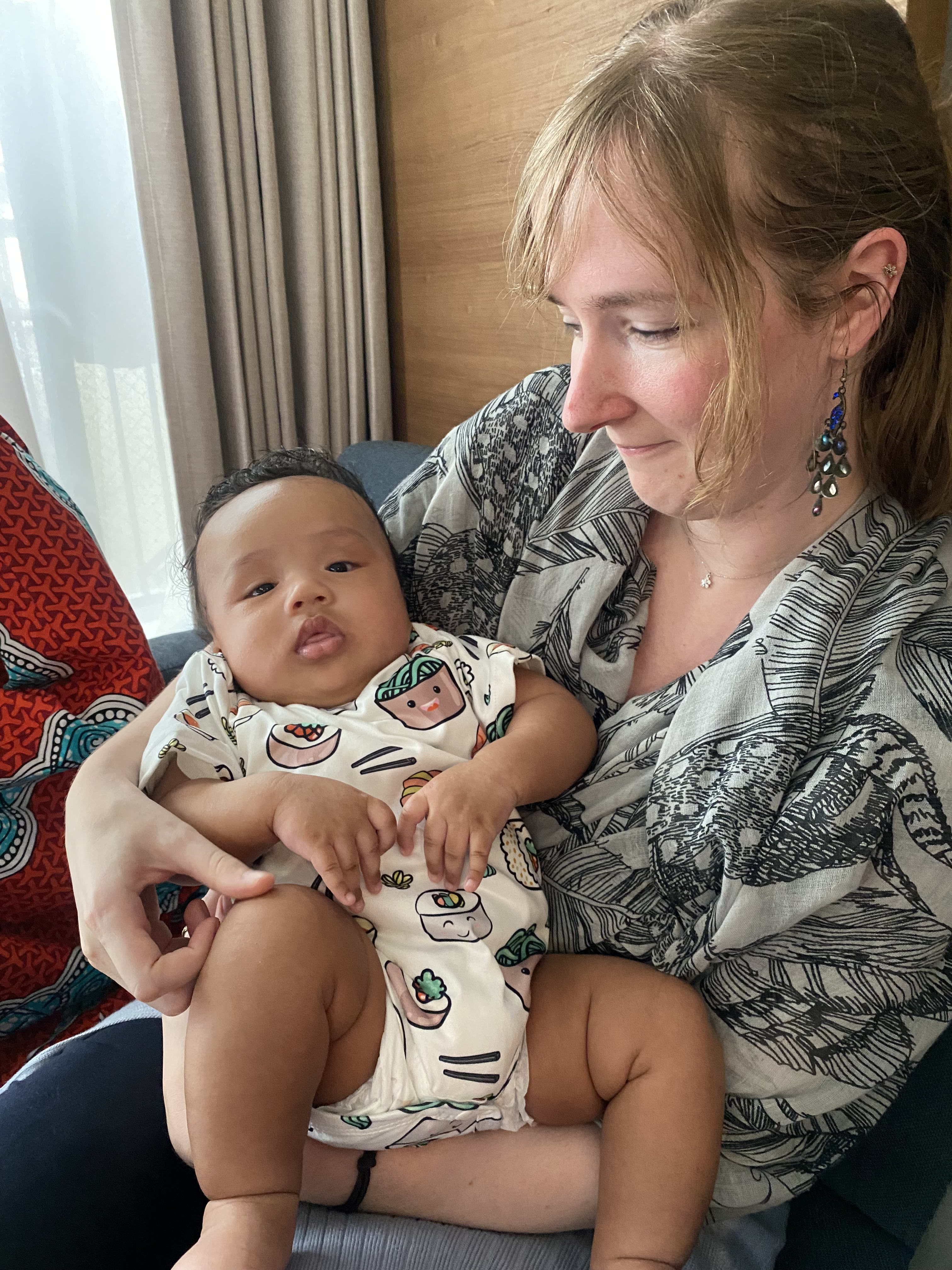 Auntie Ellen came to meet you!