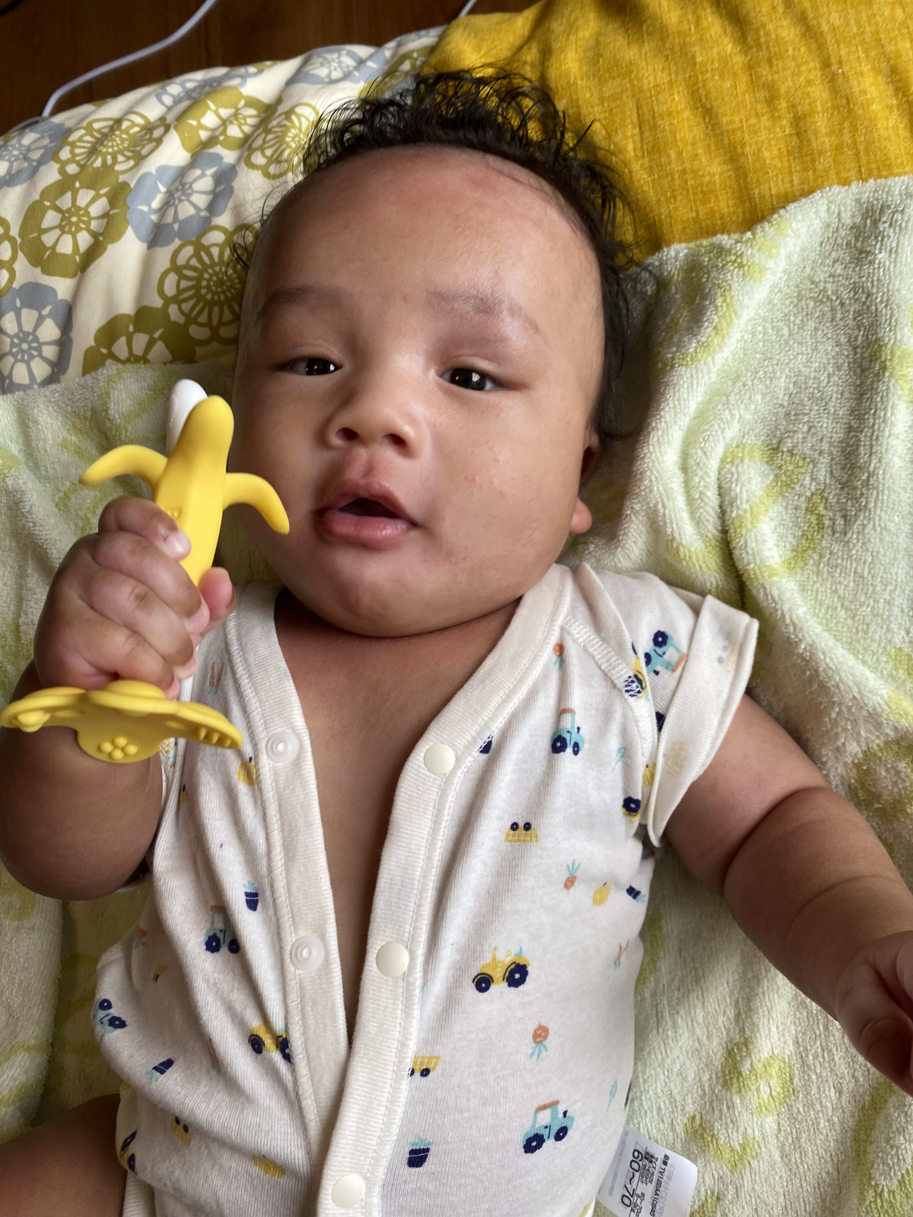 He got his own banana!
