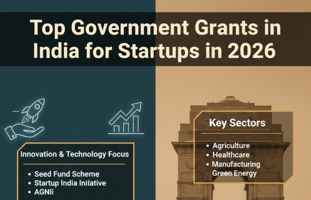 Top Government Grants in India for Startups in 2026