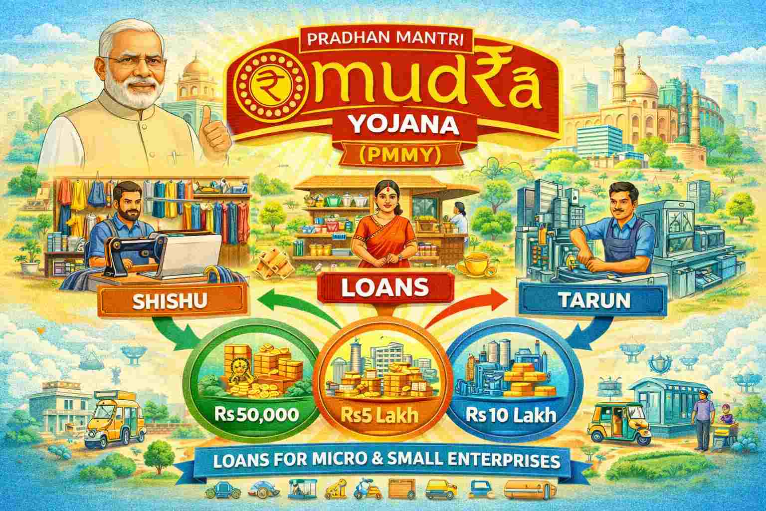Pradhan Mantri Mudra Yojana (PMMY)