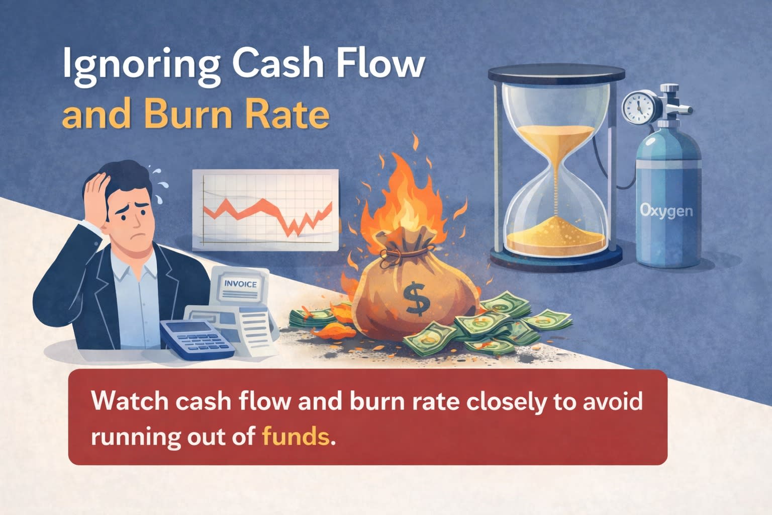 Ignoring Cash Flow and Burn Rate
