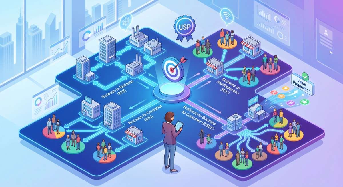 B2B, B2C, and B2B2C
