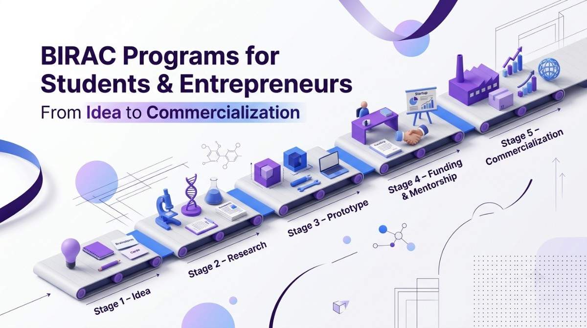 BIRAC Programs for Students & Entrepreneurs: From Idea to Commercialization