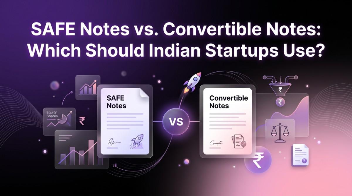 SAFE Notes vs. Convertible Notes: Which Should Indian Startups Use?