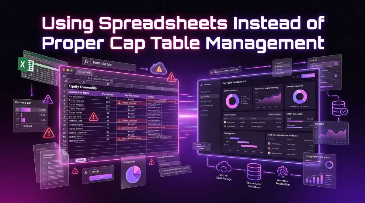 Using Spreadsheets Instead of Proper Cap Table Management